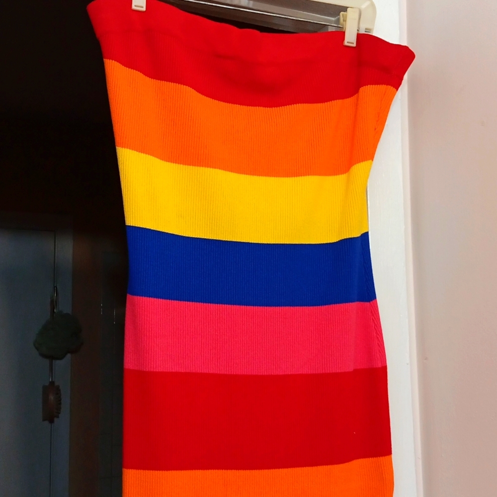 AKIRA Multi-ColorTube Knit Dress